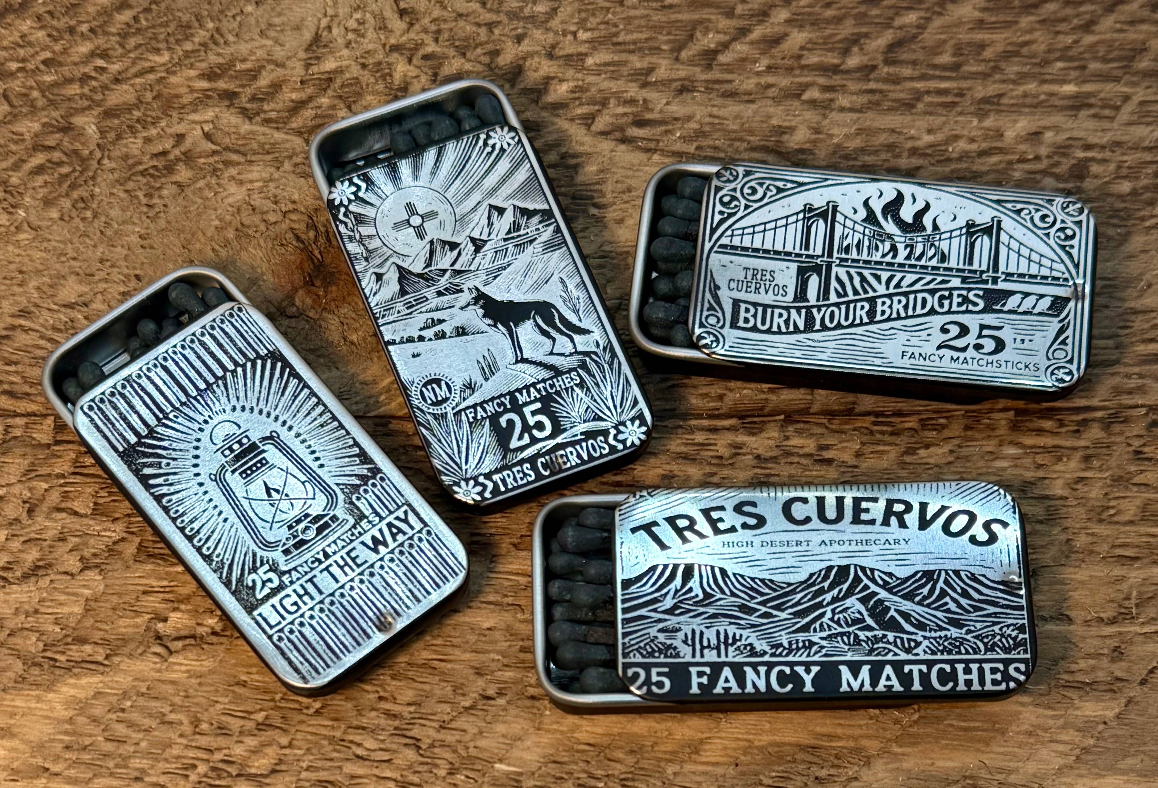 Fancy Matchbox w/25 Fancy Matches – The Mercantile Ouray