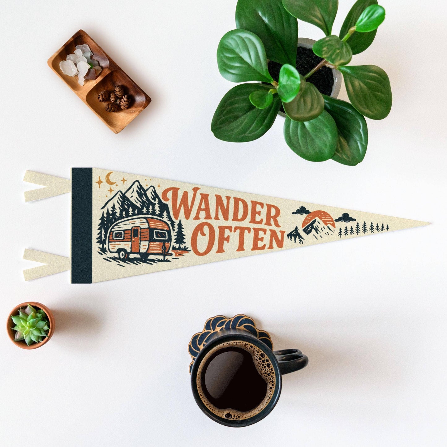 Wander Often Felt Pennant