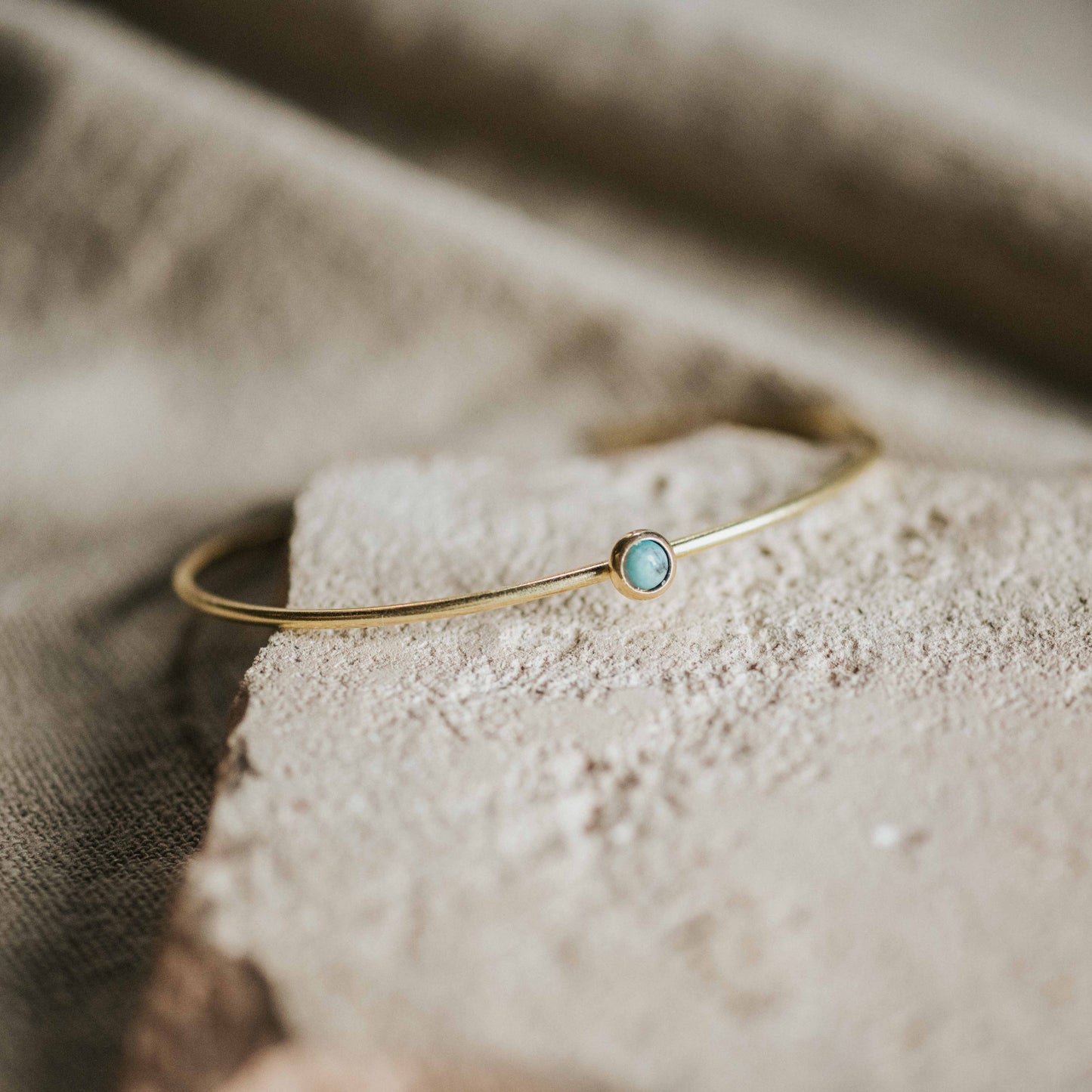 Hyalite Stacker Turquoise Bracelet