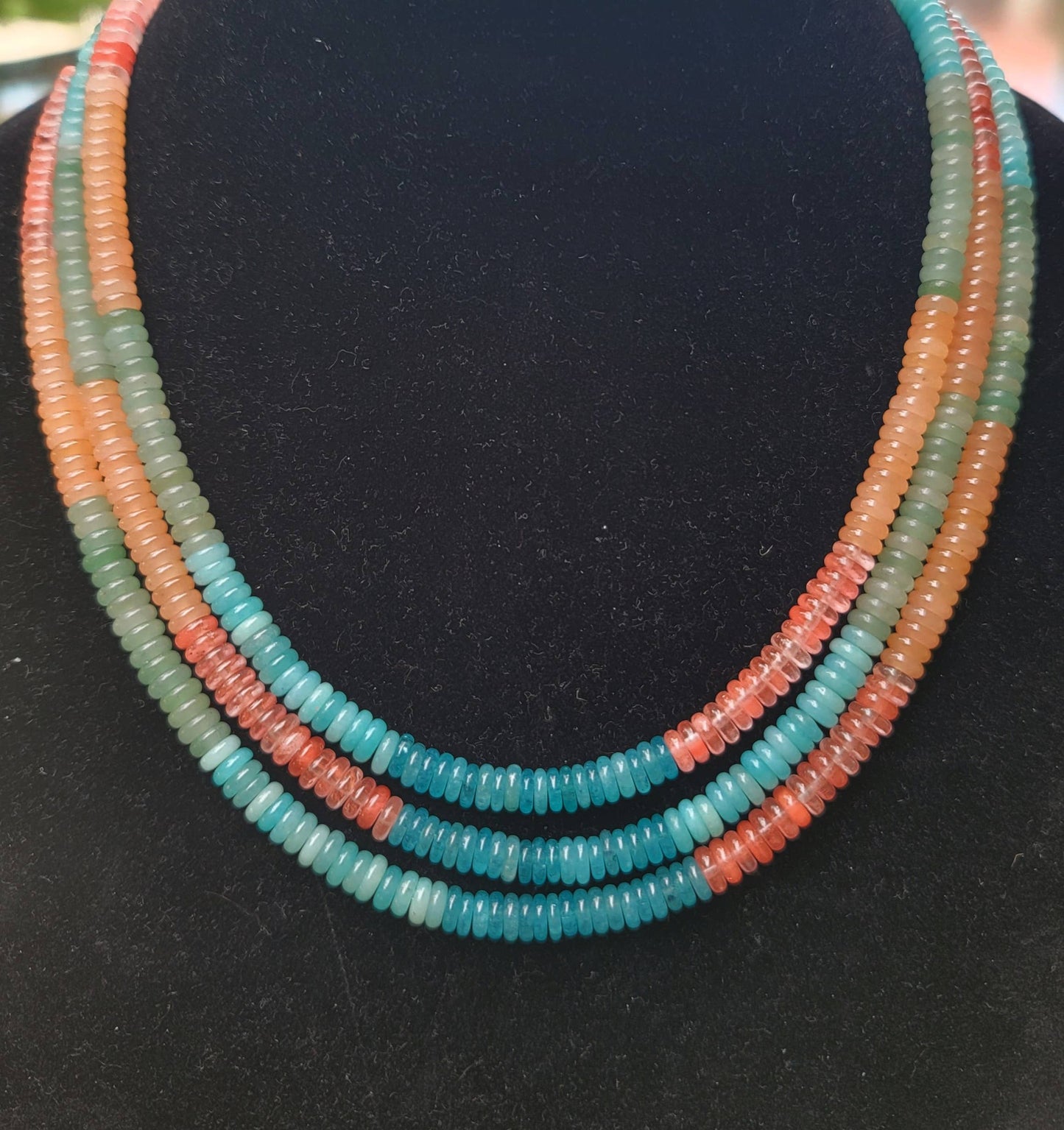 'Painted Desert' Navajo Necklace, Single Strand