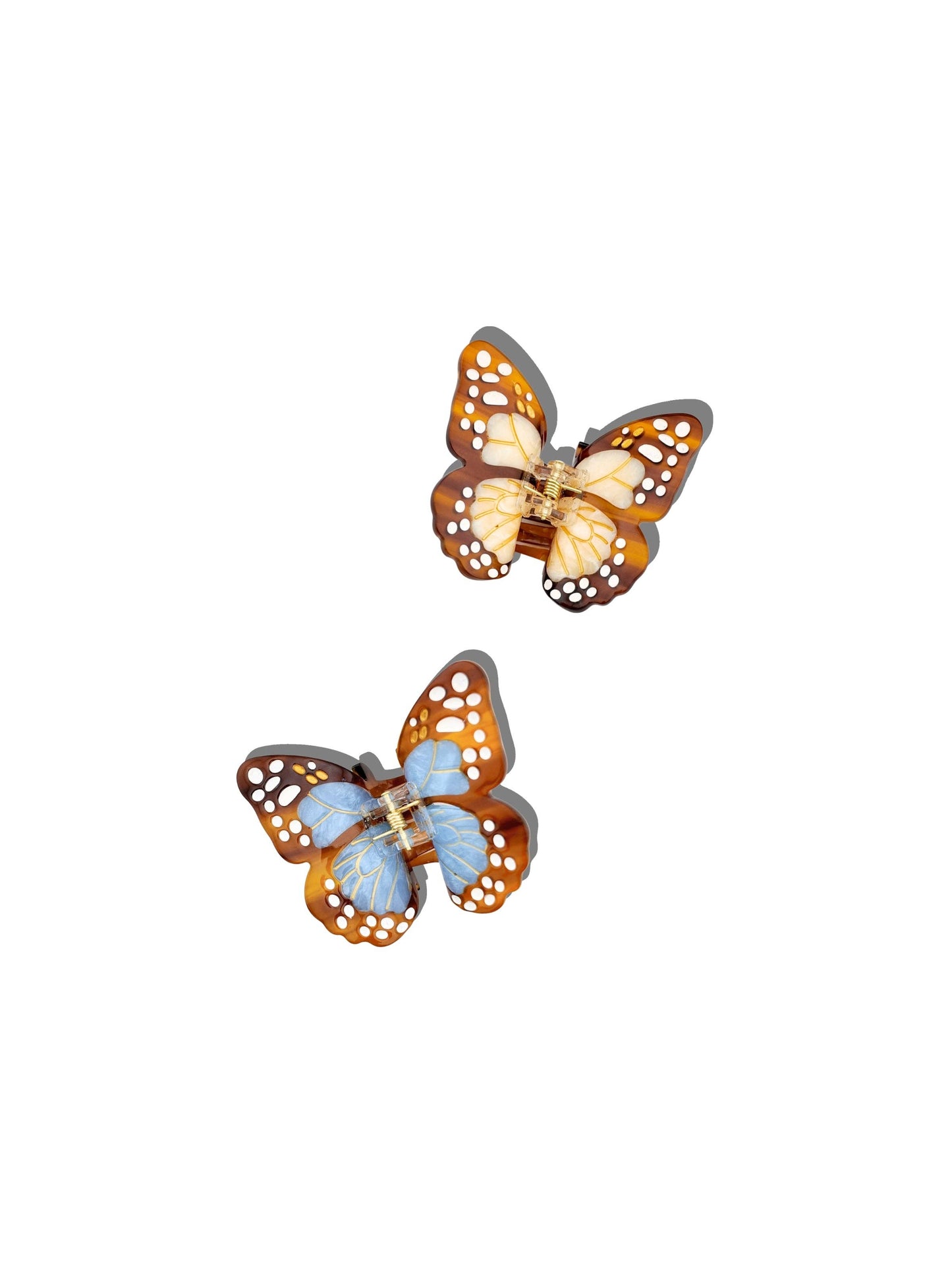 Hand-painted Mini Boho Monarch Claw Hair Clip | Eco-Friendly