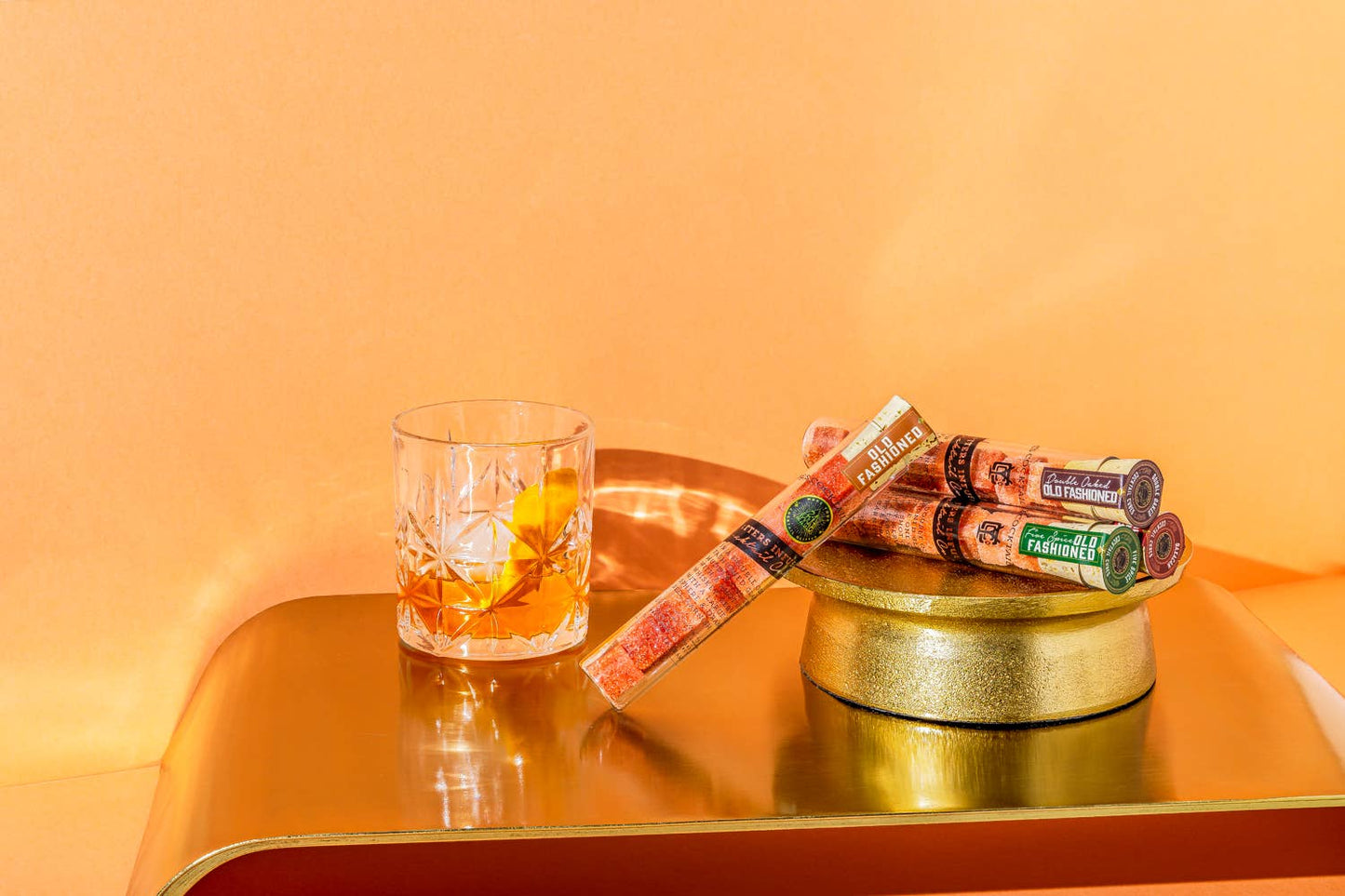 Old Fashioned Bitters Infused Cocktail Cubes