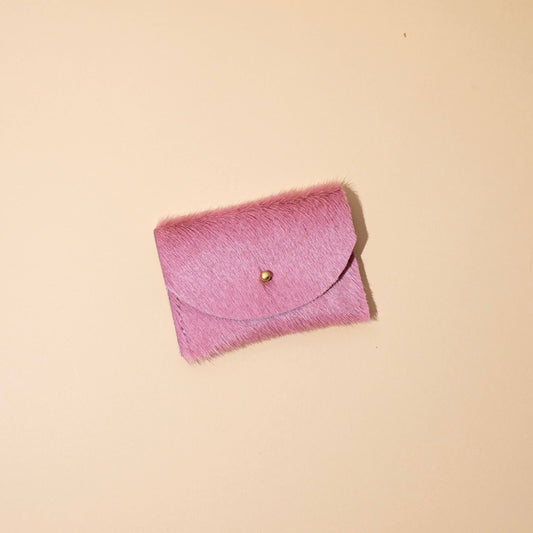 Cardholder - Rose Hair on Hide