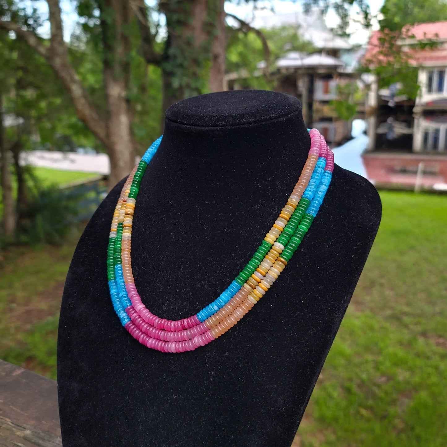 'Sedona' Navajo Made Necklace, Single Strand