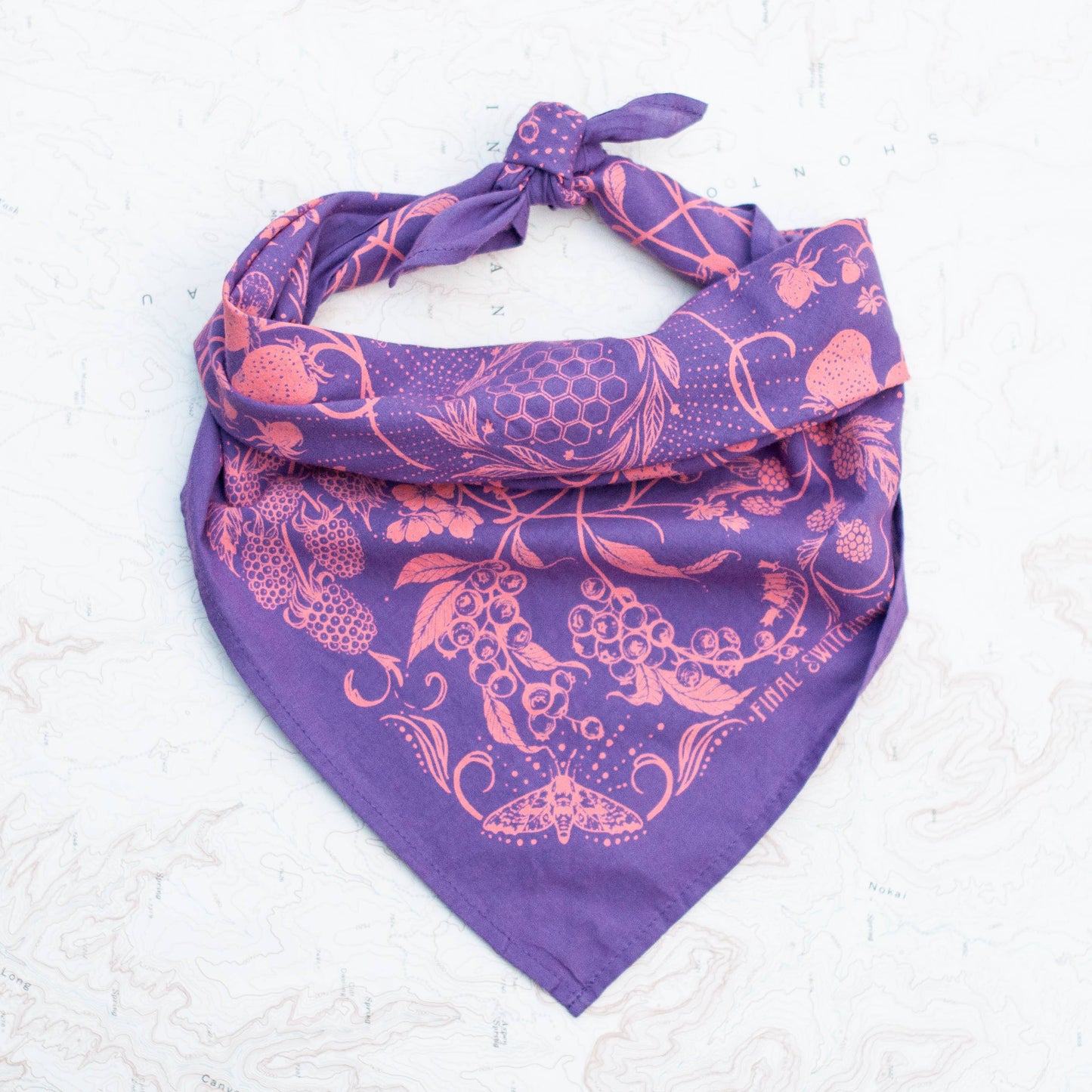 Wildberry Premium Discharge Cotton Bandana