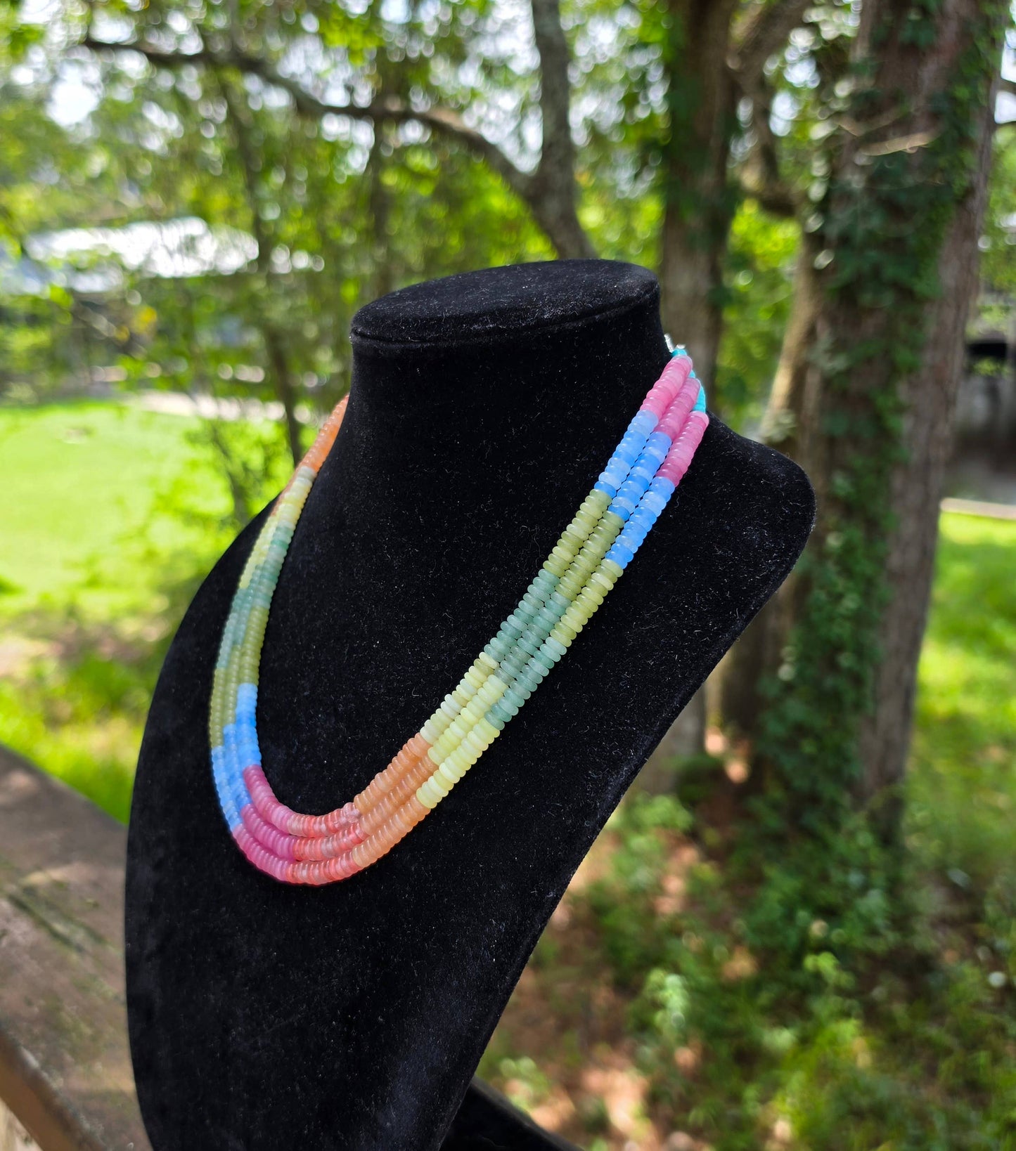 'Where Earth meets Sky' Navajo Necklace, Single Strand