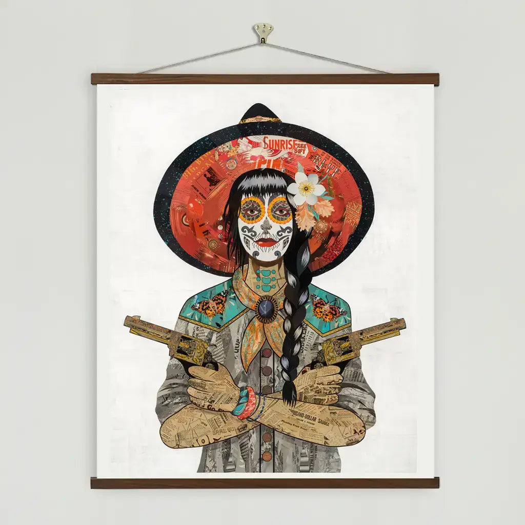 Art Print | Catrina Art | VAQUERA SUDOESTE (PAINTED LADY)