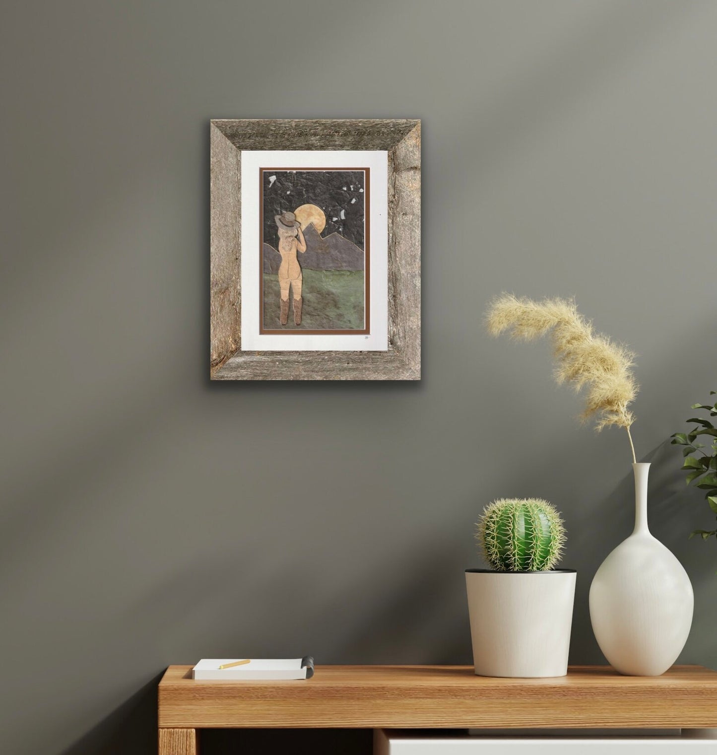 Cowgirl Moonbath - Kris Batchelder Art Print 5"x7"