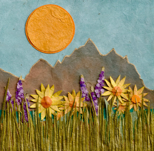 Teton Wildflowers - Kris Batchelder Art Print 5"x5"