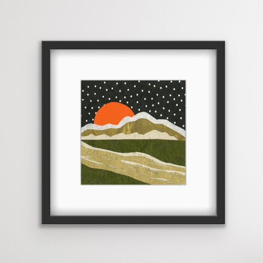 Golden Headwaters - Kris Batchelder Art Print 5"x5"