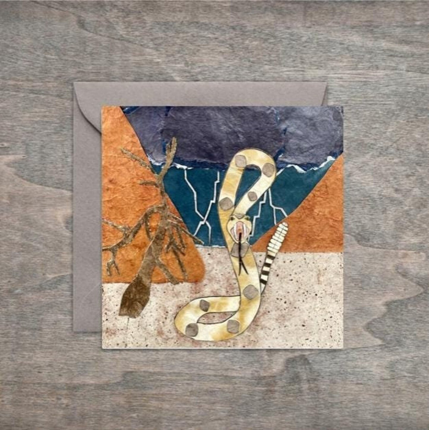 Stormy Day Rattler - Kris Batchelder Greeting Card
