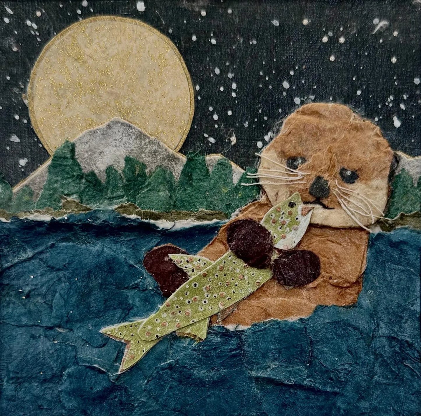 Otter-ly Adorable - Kris Batchelder Art Print 5x5"