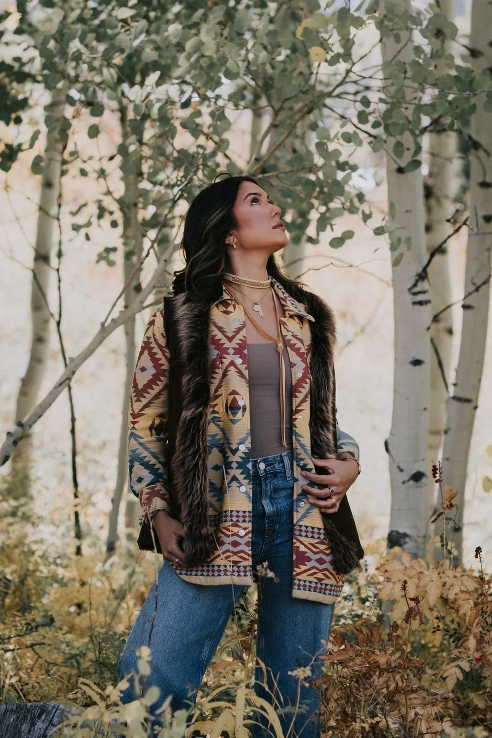 Wheat Flush Lariat Wrap