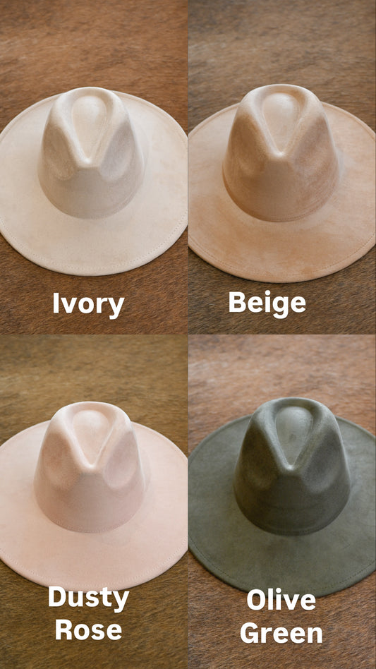 Custom Order Hand-Burned and Painted Wildflower Hat