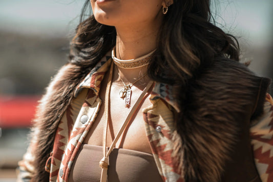 Wheat Flush Lariat Wrap