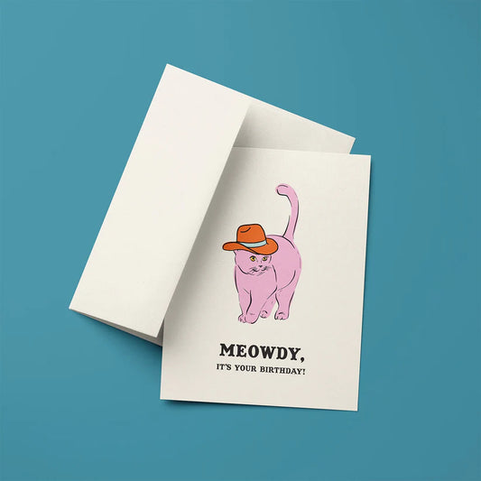 Meowdy It's Your Birthday Card
